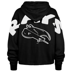 Tampa Bay Rays Women's City Connect Venice Cropped Pullover Hoodie Black