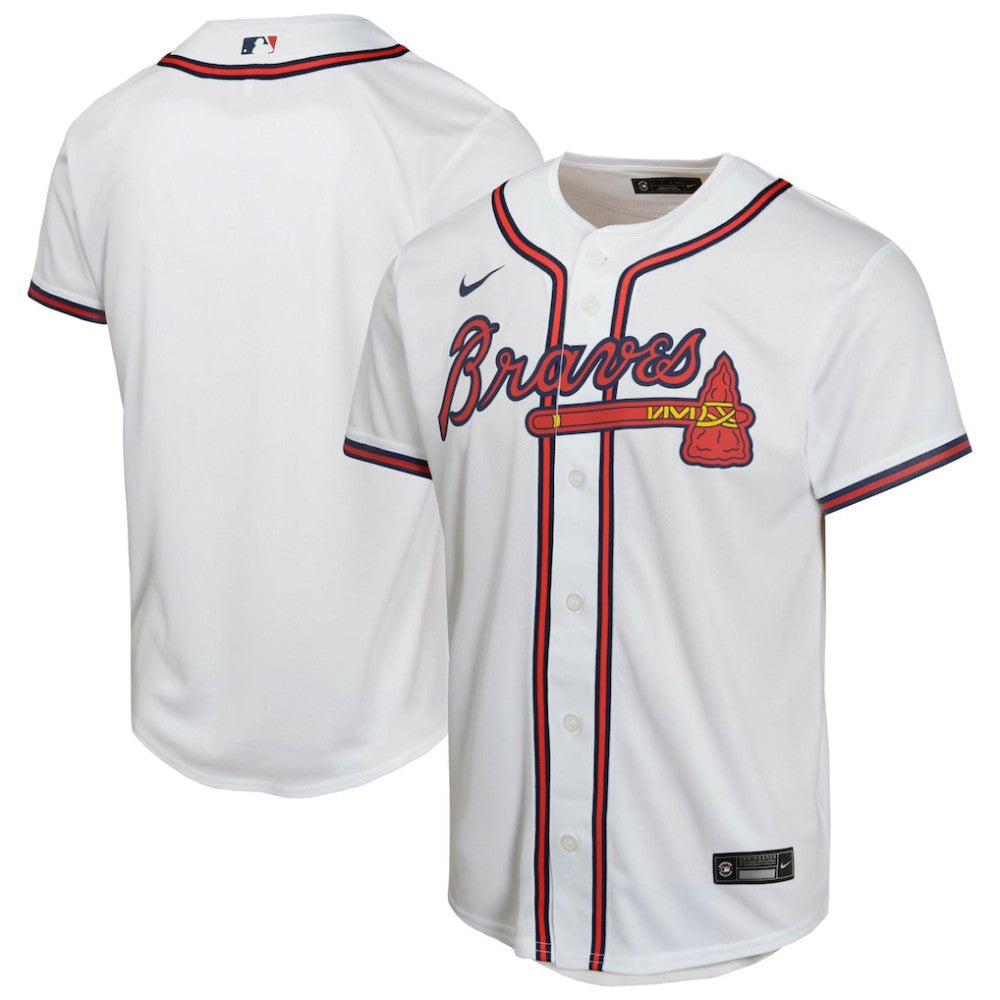 Atlanta Braves Youth Home Game Jersey White