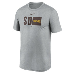 San Diego Padres Tricode Legend Performance T-Shirt Heather Gray