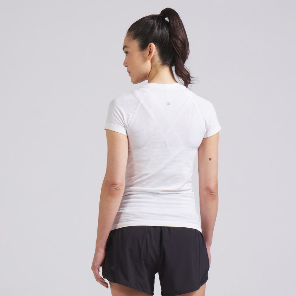 Vancouver Canucks lululemon Women's Swiftly Tech Short-Sleeve Shirt 2.0 - White