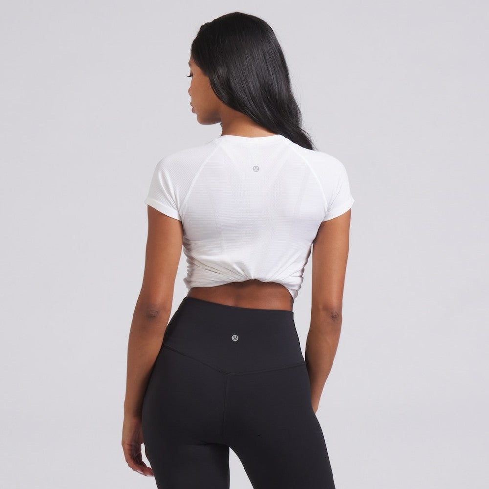 Boston Bruins lululemon Women's Swiftly Tech Short-Sleeve Shirt 2.0 - White