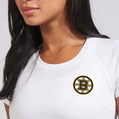 Boston Bruins lululemon Women's Swiftly Tech Short-Sleeve Shirt 2.0 - White