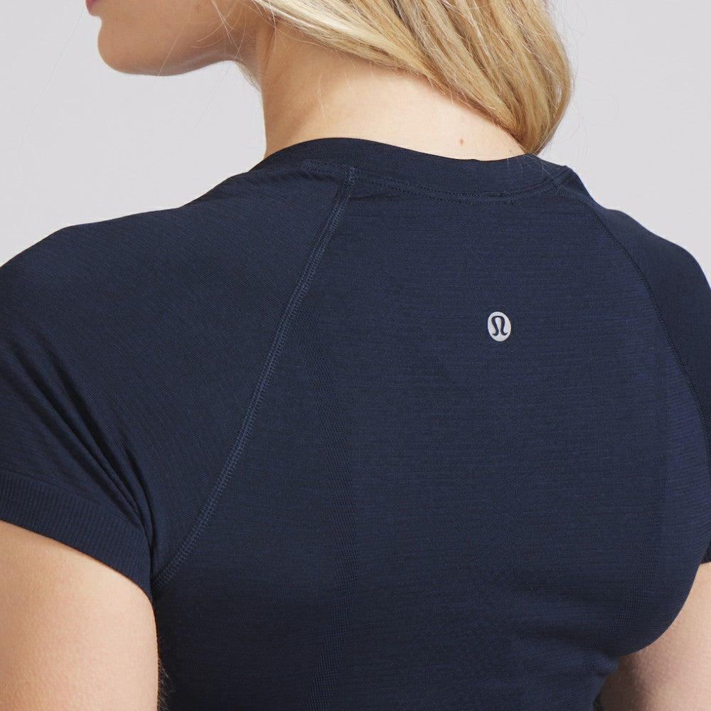 Seattle Kraken lululemon Women's Swiftly Tech Short-Sleeve Shirt 2.0 - True Navy
