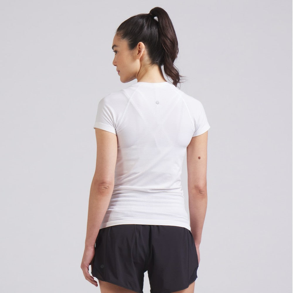 New York Rangers lululemon Women's Swiftly Tech Short-Sleeve Shirt 2.0 - White