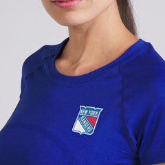 New York Rangers lululemon Women's Swiftly Tech Short-Sleeve Shirt 2.0 - College Cobalt