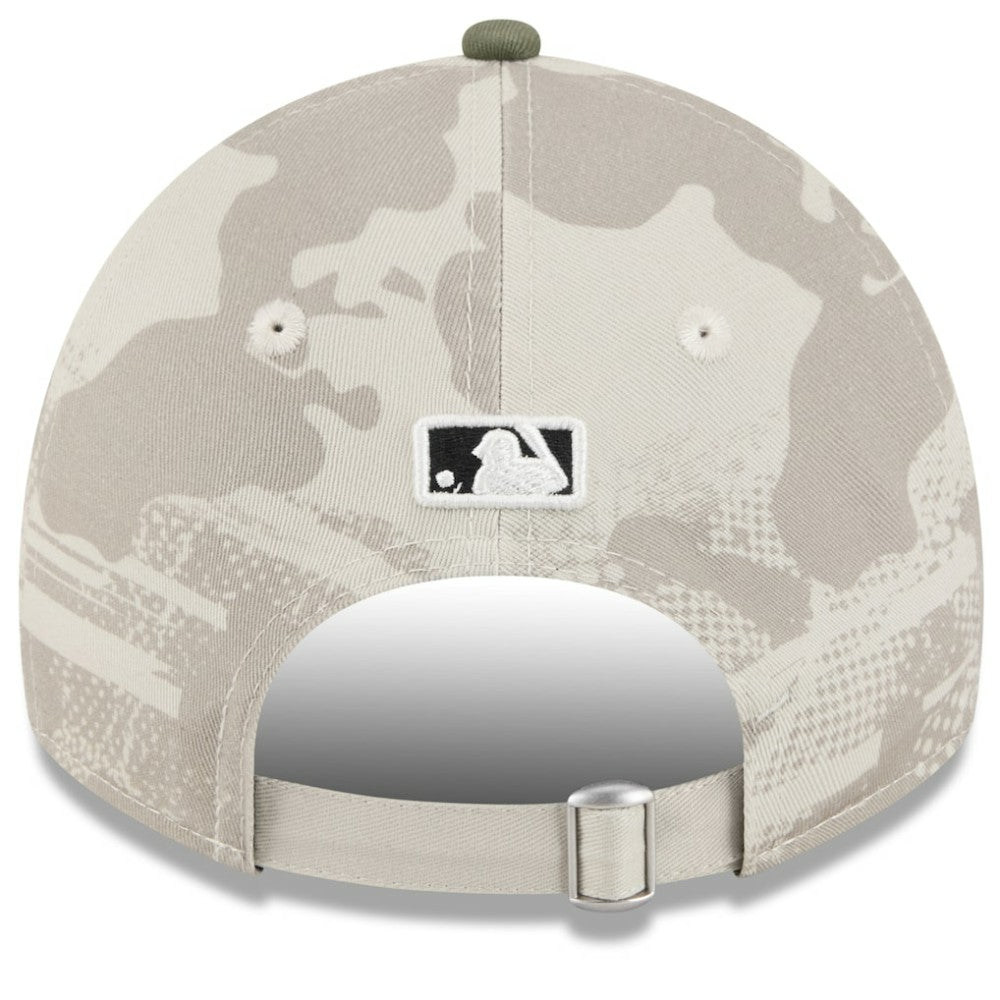 San Francisco Giants Women's 2025 Armed Forces Day 9TWENTY Adjustable Hat Light Beige/Olive