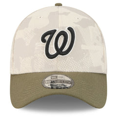 Washington Nationals 2025 Armed Forces Day 39THIRTY Flex Hat Light Beige/Olive