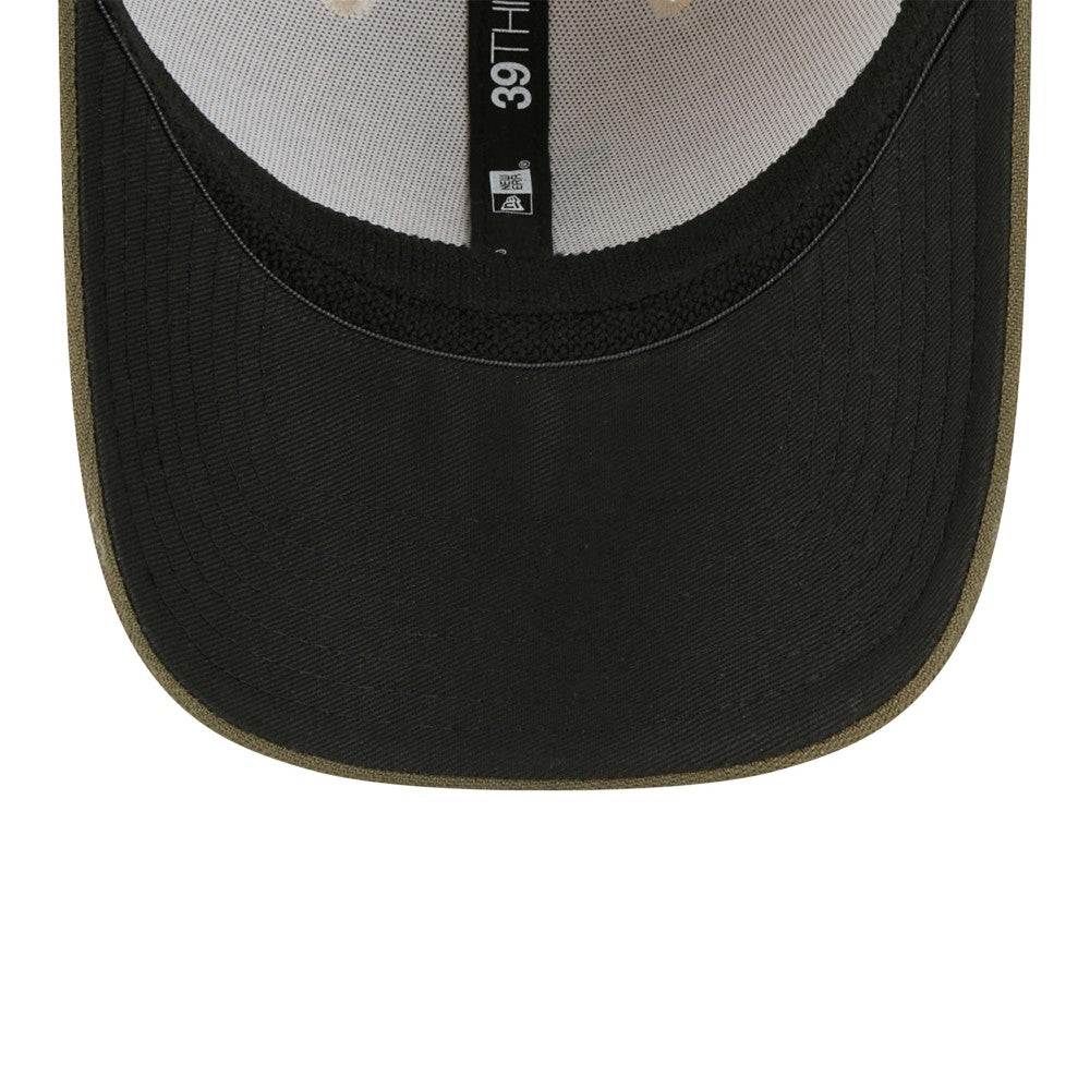 Los Angeles Dodgers 2025 Armed Forces Day 39THIRTY Flex Hat Light Beige/Olive