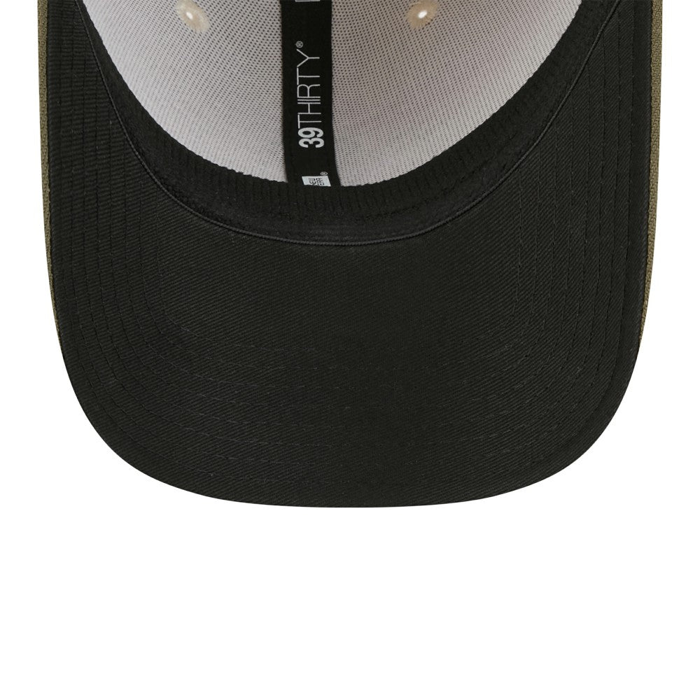 Los Angeles Angels 2025 Armed Forces Day 39THIRTY Flex Hat Light Beige/Olive