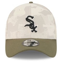 Chicago White Sox 2025 Armed Forces Day 39THIRTY Flex Hat Light Beige/Olive