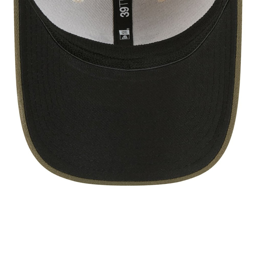 Houston Astros 2025 Armed Forces Day 39THIRTY Flex Hat Light Beige/Olive