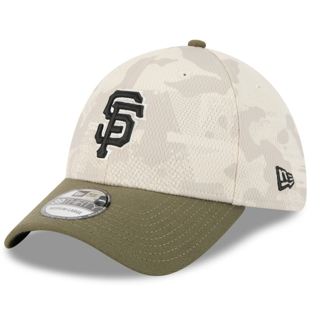 San Francisco Giants 2025 Armed Forces Day 39THIRTY Flex Hat Light Beige/Olive