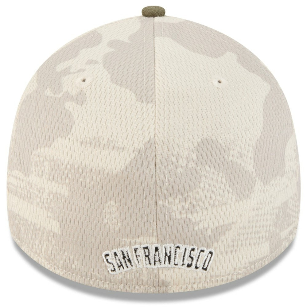 San Francisco Giants 2025 Armed Forces Day 39THIRTY Flex Hat Light Beige/Olive