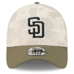 San Diego Padres 2025 Armed Forces Day 39THIRTY Flex Hat Light Beige/Olive