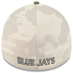 Toronto Blue Jays 2025 Armed Forces Day 39THIRTY Flex Hat Light Beige/Olive