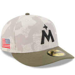 Minnesota Twins 2025 Armed Forces Day 59FIFTY Fitted Hat Light Beige/Olive