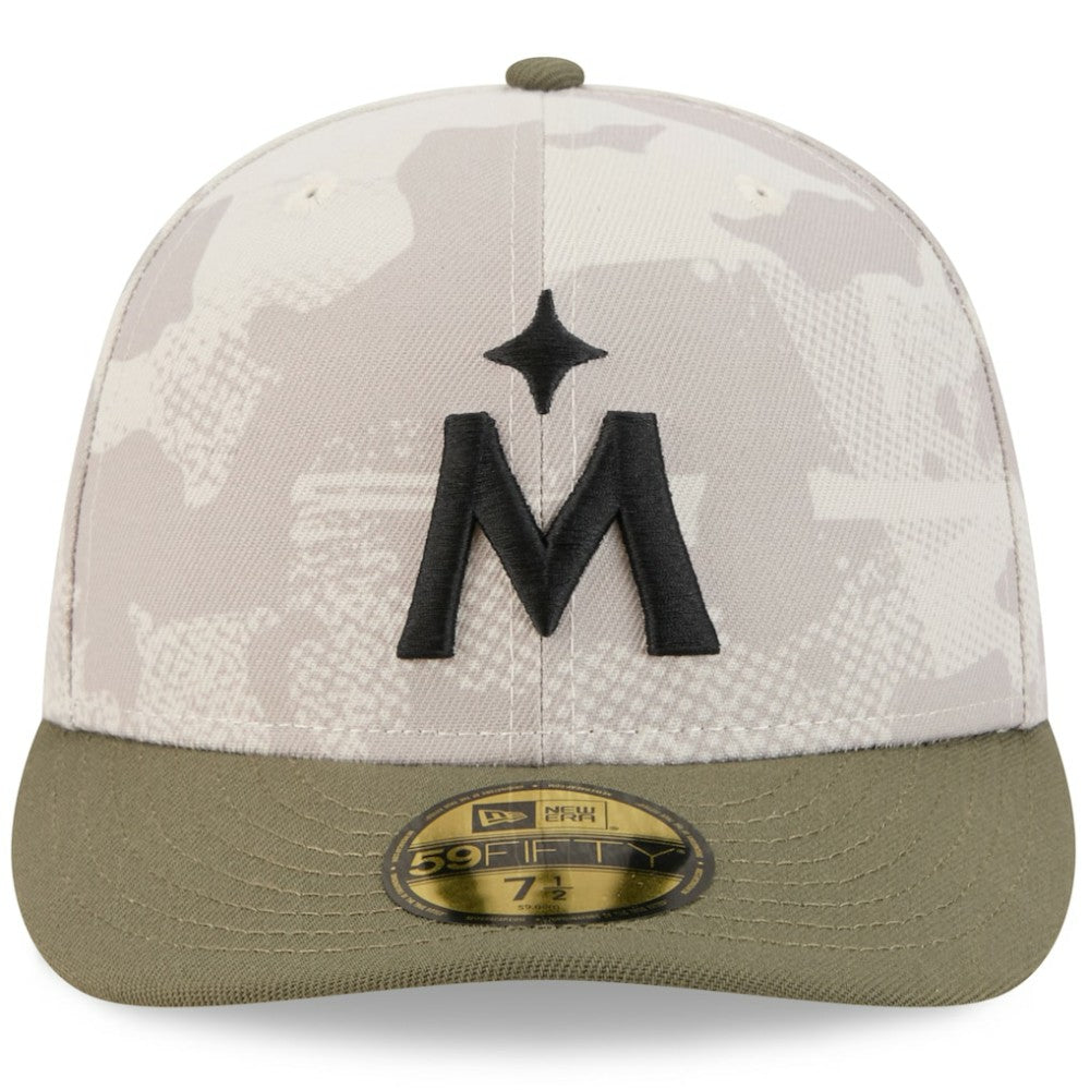 Minnesota Twins 2025 Armed Forces Day 59FIFTY Fitted Hat Light Beige/Olive