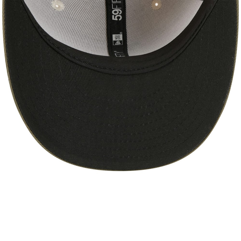 Los Angeles Dodgers 2025 Armed Forces Day 59FIFTY Fitted Hat Light Beige/Olive
