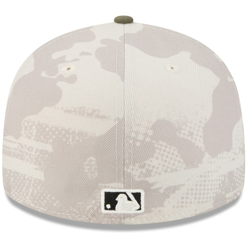 Pittsburgh Pirates 2025 Armed Forces Day 59FIFTY Fitted Hat Light Beige/Olive