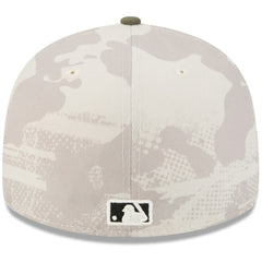 Pittsburgh Pirates 2025 Armed Forces Day 59FIFTY Fitted Hat Light Beige/Olive