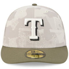 Texas Rangers 2025 Armed Forces Day 59FIFTY Fitted Hat Light Beige/Olive