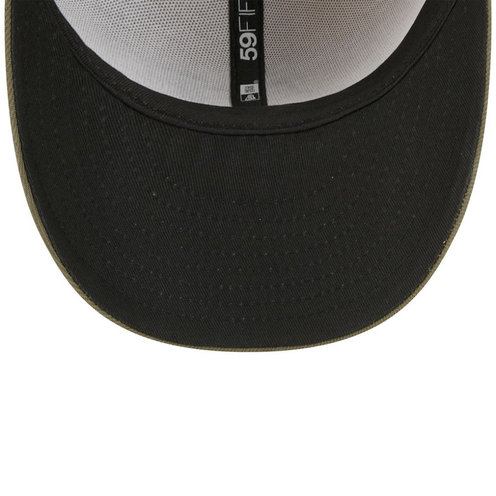 Texas Rangers 2025 Armed Forces Day 59FIFTY Fitted Hat Light Beige/Olive