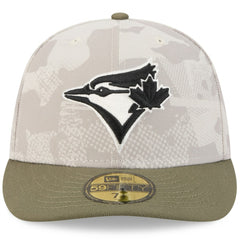 Toronto Blue Jays 2025 Armed Forces Day 59FIFTY Fitted Hat Light Beige/Olive