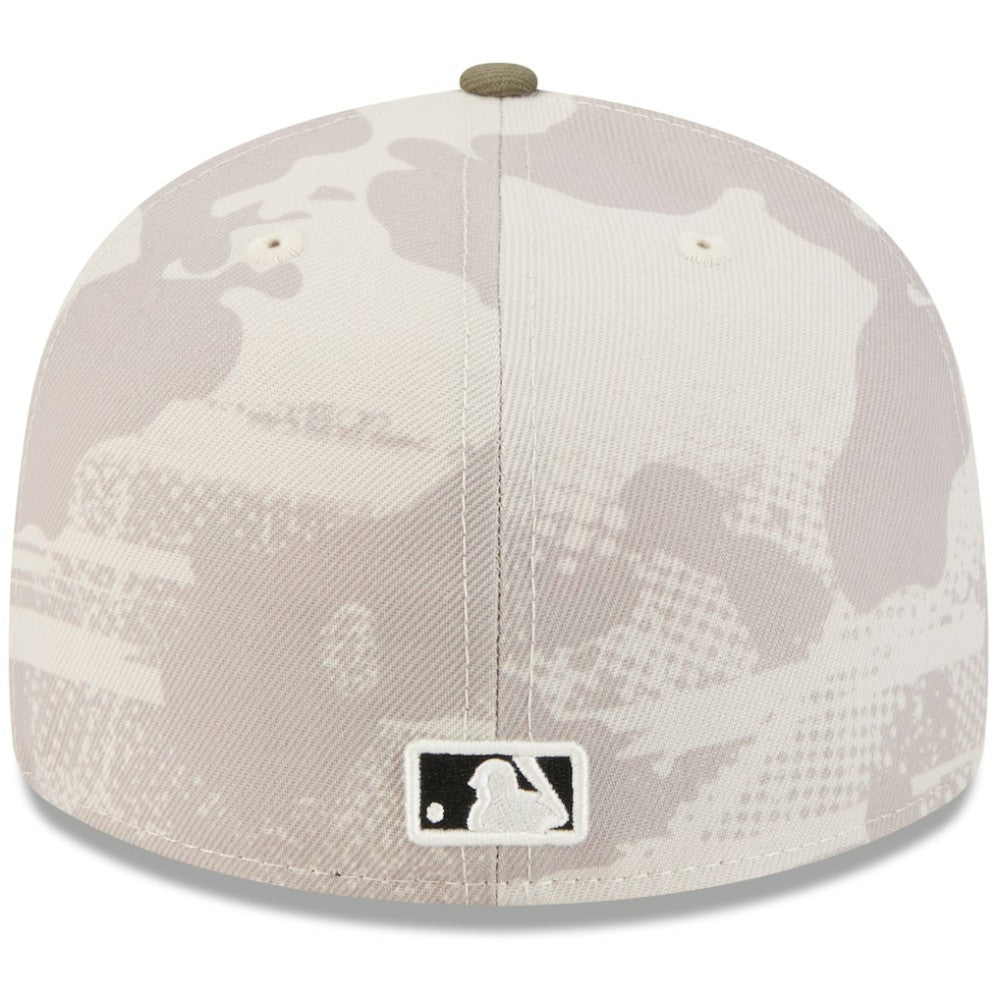 Toronto Blue Jays 2025 Armed Forces Day 59FIFTY Fitted Hat Light Beige/Olive