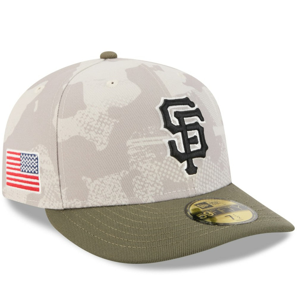 San Francisco Giants 2025 Armed Forces Day 59FIFTY Fitted Hat Light Beige/Olive