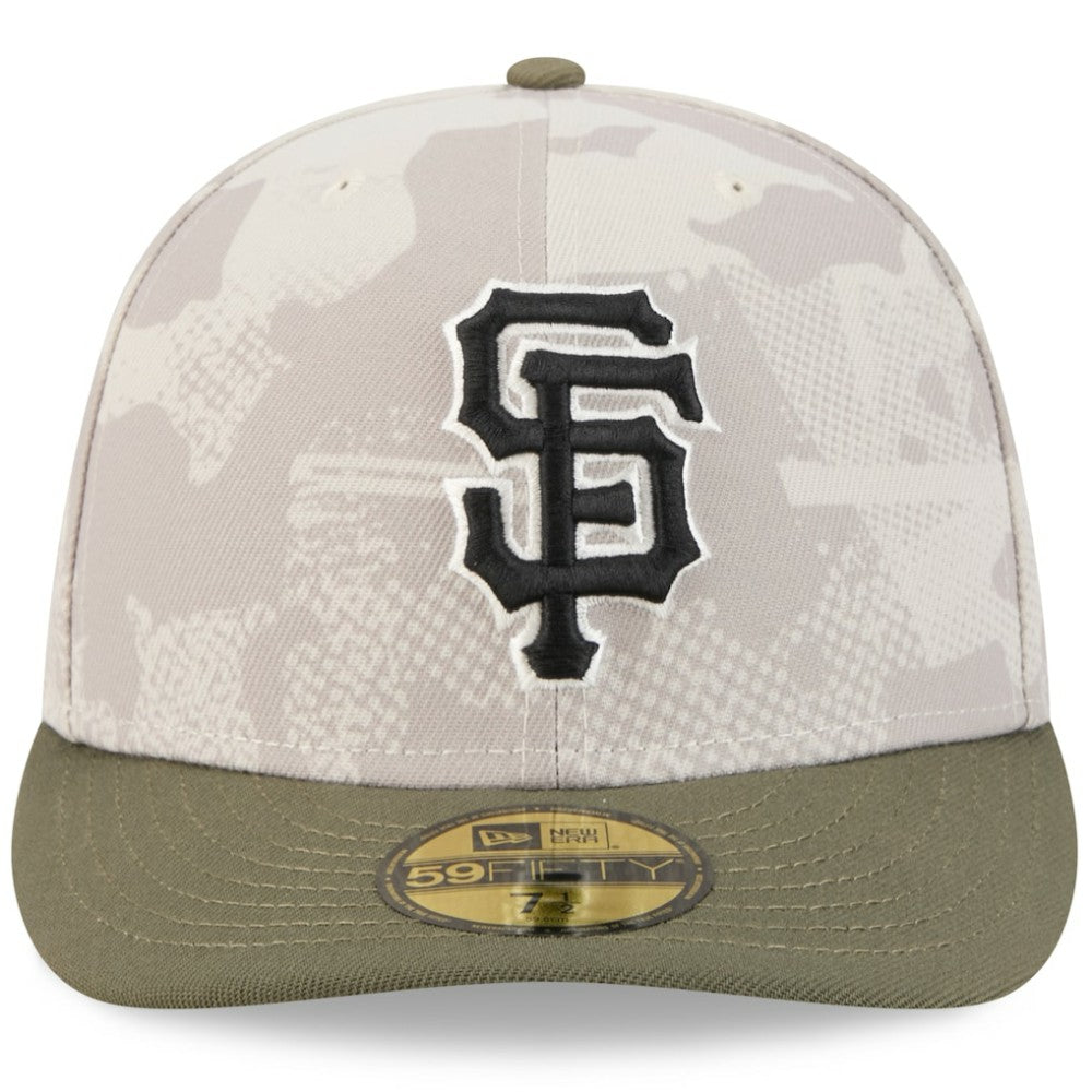 San Francisco Giants 2025 Armed Forces Day 59FIFTY Fitted Hat Light Beige/Olive