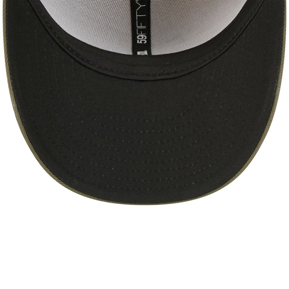 Seattle Mariners 2025 Armed Forces Day 59FIFTY Fitted Hat Light Beige/Olive