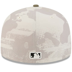 Chicago Cubs 2025 Armed Forces Day 59FIFTY Fitted Hat Light Beige/Olive