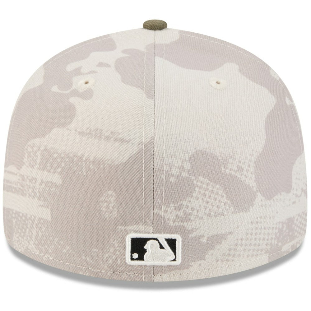 Cincinnati Reds 2025 Armed Forces Day 59FIFTY Fitted Hat Light Beige/Olive