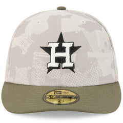 Houston Astros 2025 Armed Forces Day 59FIFTY Fitted Hat Light Beige/Olive