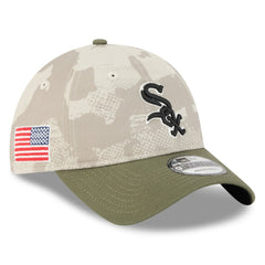 Chicago White Sox 2025 Armed Forces Day 9TWENTY Adjustable Hat Light Beige/Olive
