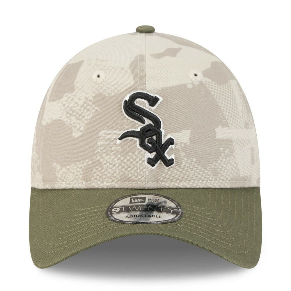 Chicago White Sox 2025 Armed Forces Day 9TWENTY Adjustable Hat Light Beige/Olive