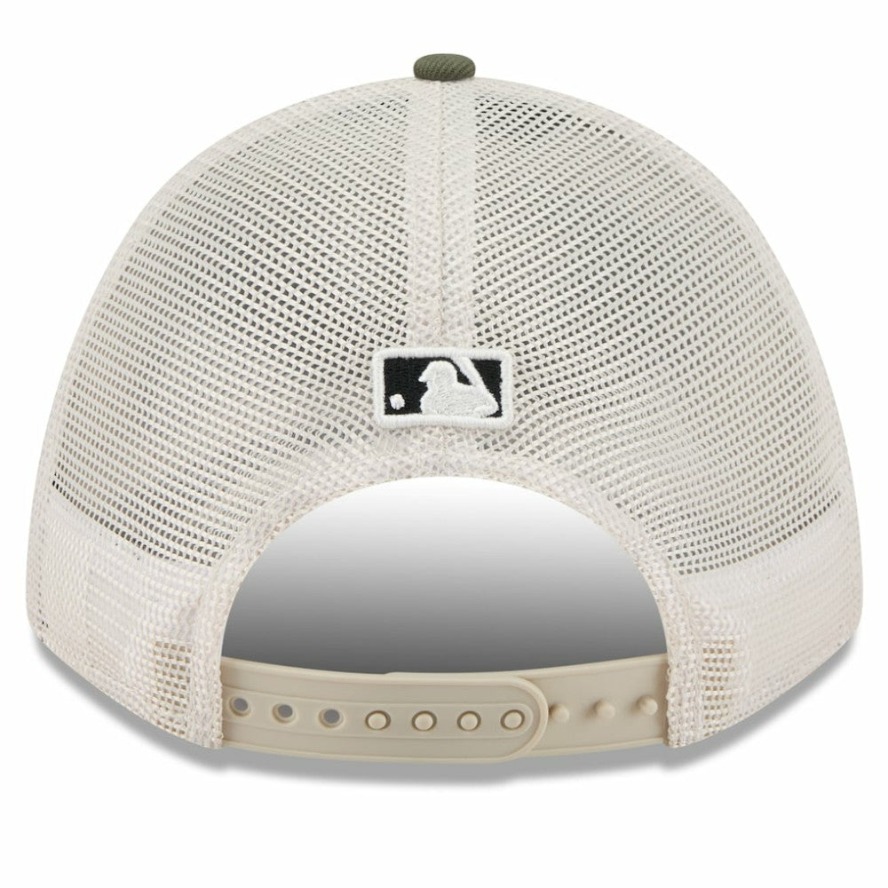 Athletics 2025 Armed Forces Day 9FORTY M-Crown A-Frame Adjustable Hat Light Beige/Olive