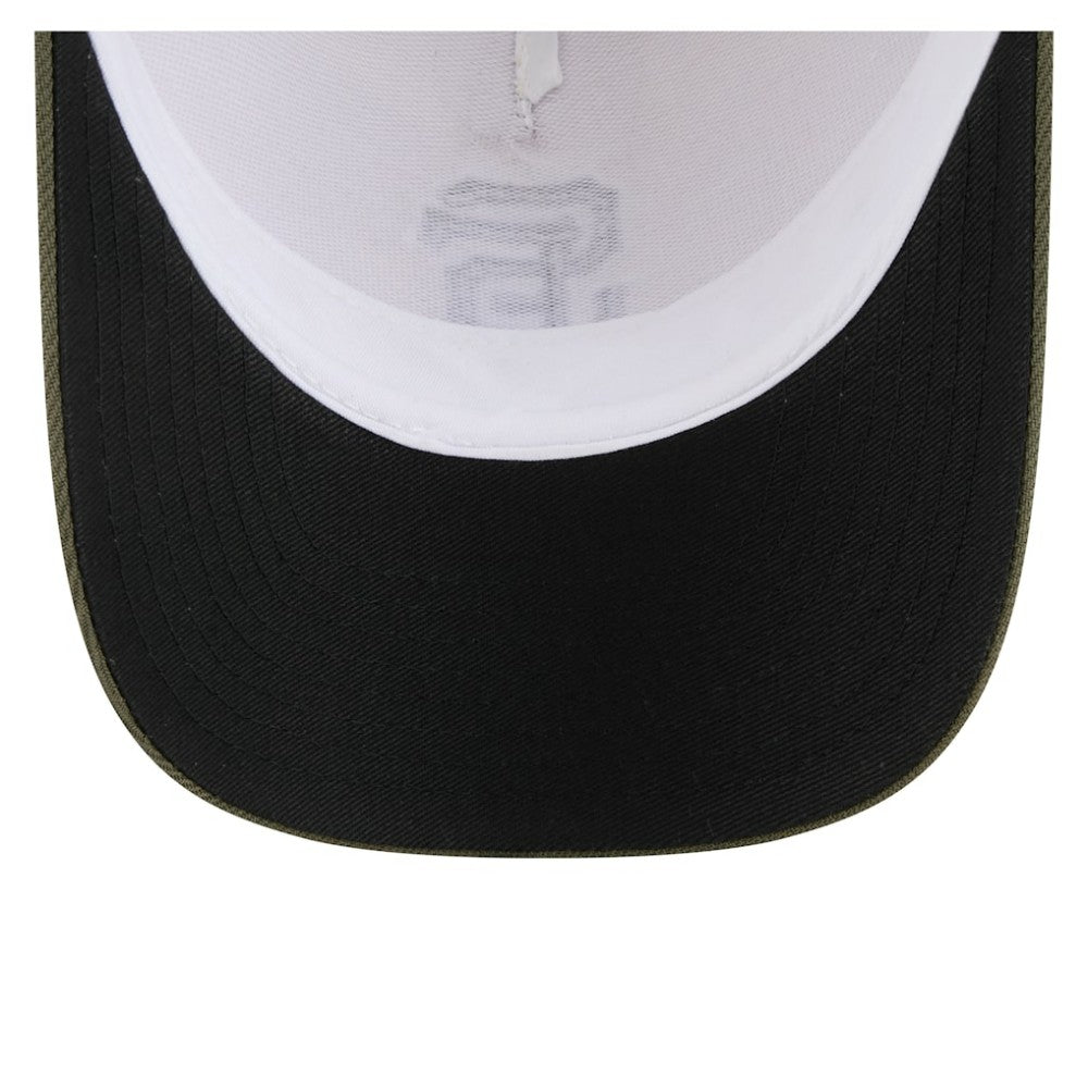 San Francisco Giants 2025 Armed Forces Day 9FORTY M-Crown A-Frame Adjustable Hat Light Beige/Olive