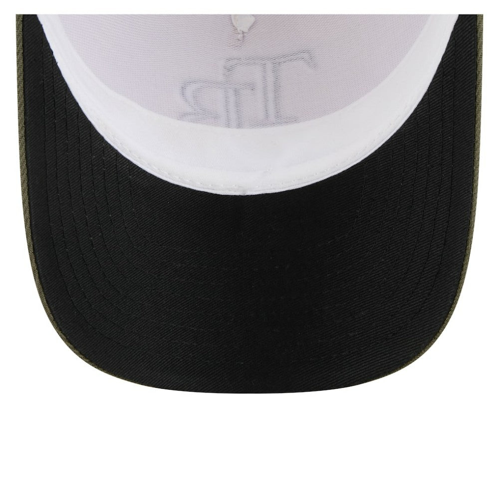 Tampa Bay Rays 2025 Armed Forces Day 9FORTY M-Crown A-Frame Adjustable Hat Light Beige/Olive