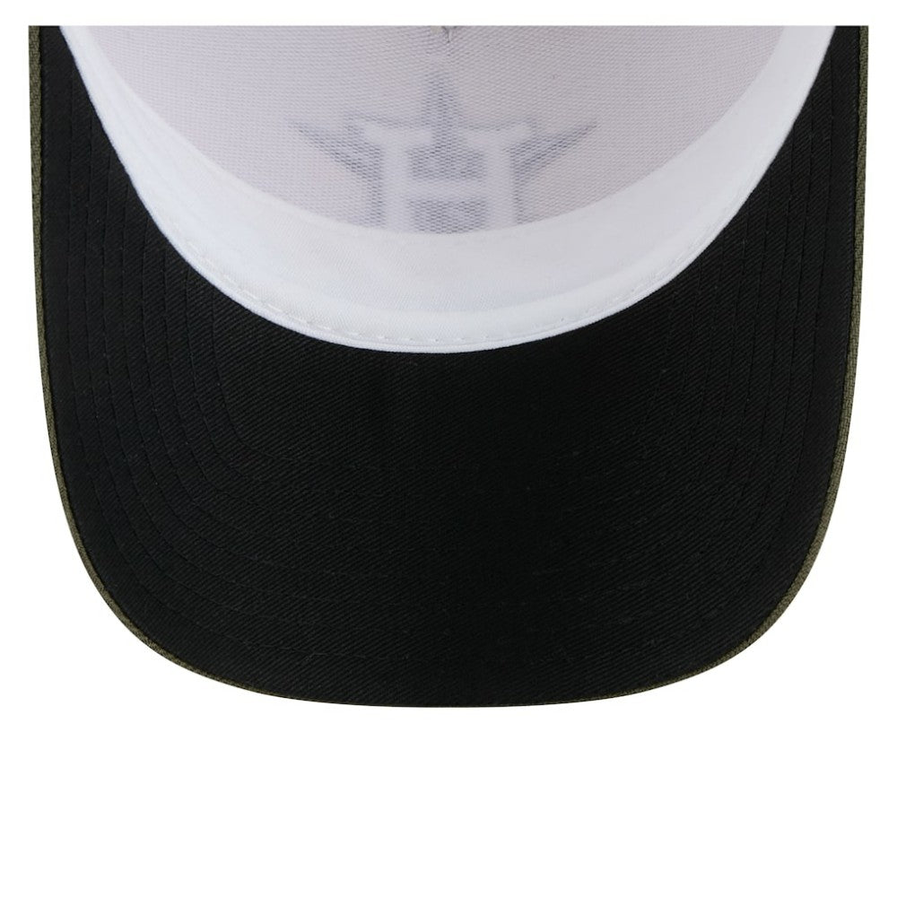 Houston Astros 2025 Armed Forces Day 9FORTY M-Crown A-Frame Adjustable Hat Light Beige/Olive