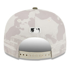 Chicago White Sox 2025 Armed Forces Day Split Panel 9FIFTY Snapback Hat Light Beige/Olive