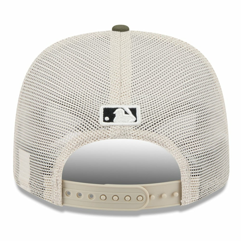 Houston Astros 2025 Armed Forces Day 9SEVENTY Stretch-Snap Hat Light Beige/Olive