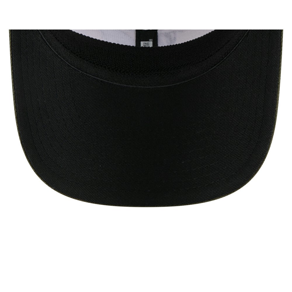 Miami Marlins 2025 Armed Forces Day 9SEVENTY Stretch-Snap Hat Light Beige/Olive