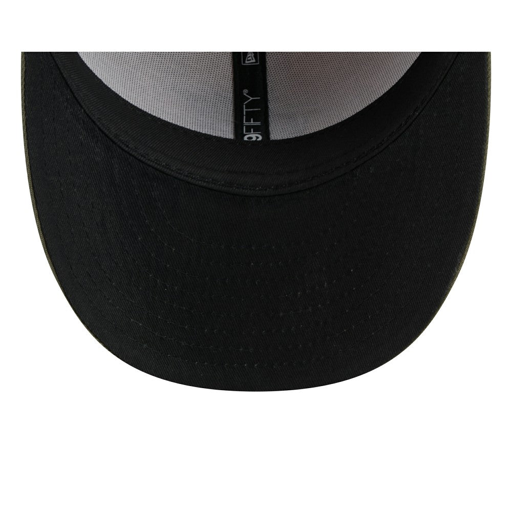 Miami Marlins 2025 Armed Forces Day Low Profile 59FIFTY Fitted Hat Light Beige/Olive