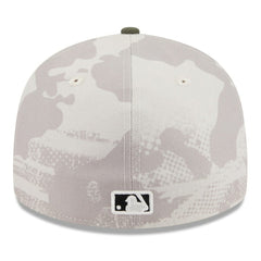 Minnesota Twins 2025 Armed Forces Day Low Profile 59FIFTY Fitted Hat Light Beige/Olive