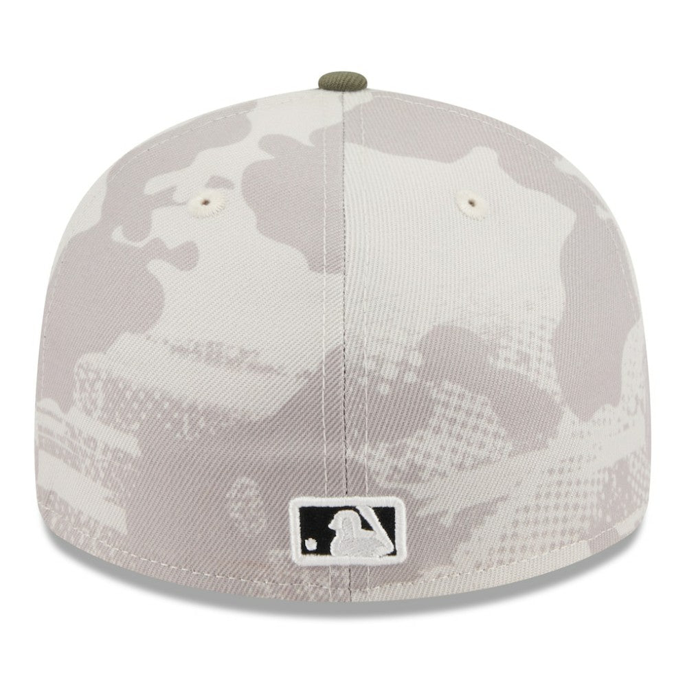 New York Yankees 2025 Armed Forces Day Low Profile 59FIFTY Fitted Hat Light Beige/Olive