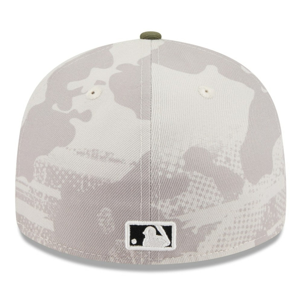 San Diego Padres 2025 Armed Forces Day Low Profile 59FIFTY Fitted Hat Light Beige/Olive