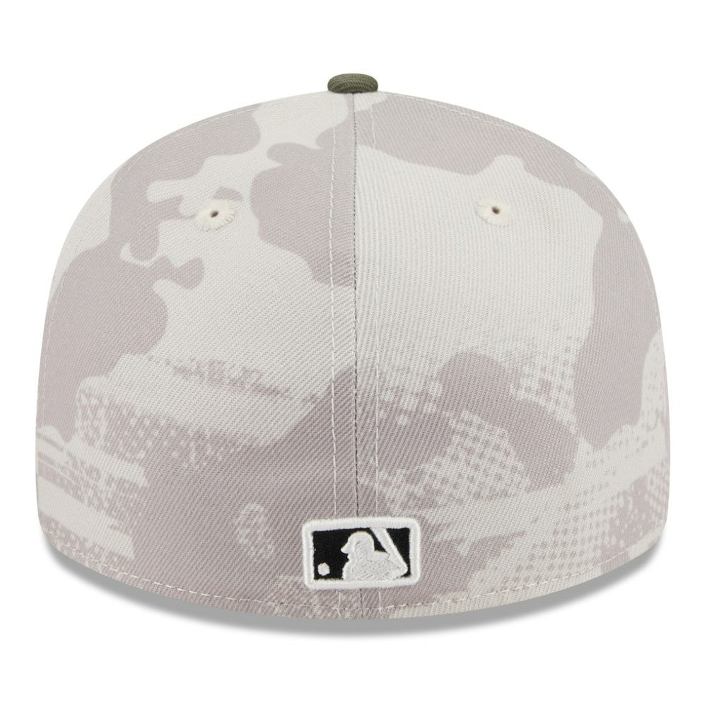 Houston Astros 2025 Armed Forces Day Low Profile 59FIFTY Fitted Hat Light Beige/Olive