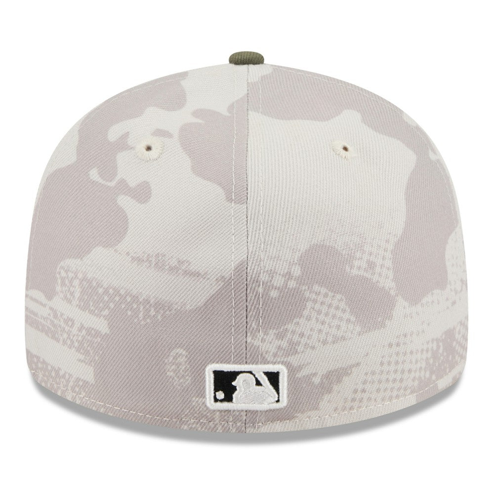 Kansas City Royals 2025 Armed Forces Day Low Profile 59FIFTY Fitted Hat Light Beige/Olive