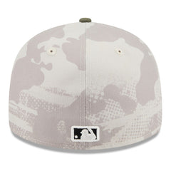 Kansas City Royals 2025 Armed Forces Day Low Profile 59FIFTY Fitted Hat Light Beige/Olive